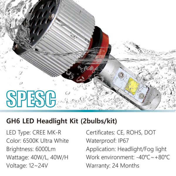 H16JP Car LED CREE Headlight Automotive LED Light Manufacturer China