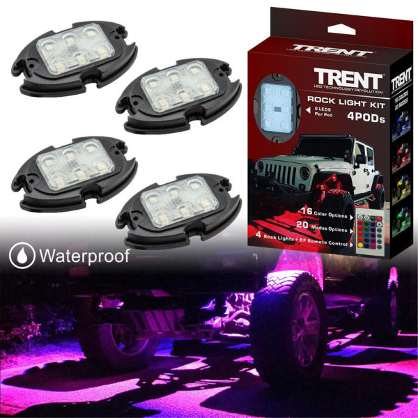Multicolor Car LED Rock Light Kit